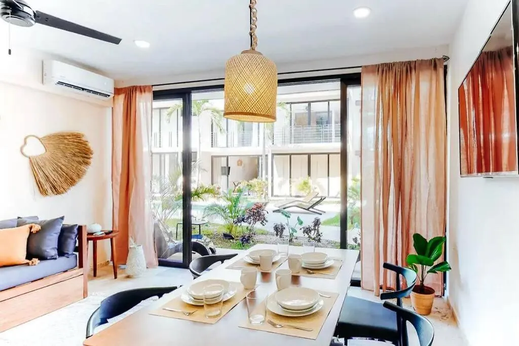 Apartament 105 Amena Charming 1Br 5 Min To The Beach 20Mb Wifi Tulum Meksyk