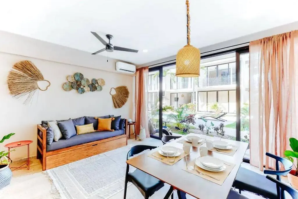 105 Amena Charming 1Br 5 Min To The Beach 20Mb Wifi Apartment Tulum 0*,