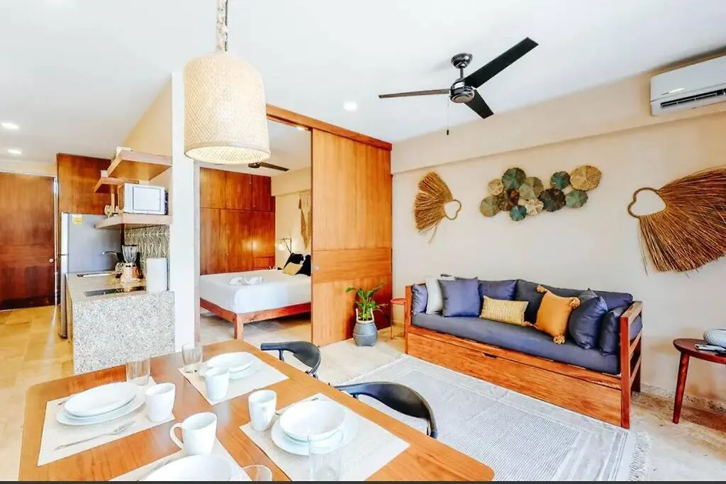 105 Amena Charming 1Br 5 Min To The Beach 20Mb Wifi Apartment Tulum